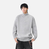 Cozy Trendy Ribbed Mock Neck Sweater