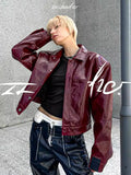 Durable Autumn Cool Oversized PU Leather Jacket