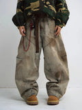 Streetwear Plush High Rise Wide Leg Jeans