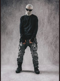 Gothic Dark Slim Fit Cotton Long Sleeve T-Shirt