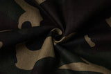 Camouflage Retro Print Faux Fur Hooded Jacket