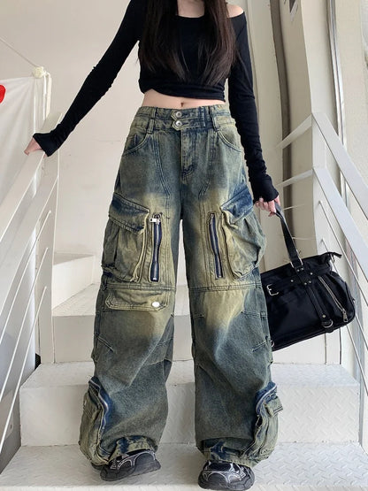 Model wearing the blue All-Terrain Cargo Pants