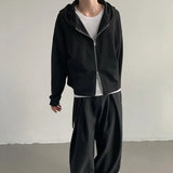 Cool Cozy Korean Zip Hoodied Sweatshirt