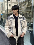 Vintage Sensible Couple Jacquard Denim Jacket
