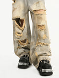 Streetwear Solid Loose Chic High Waist Jeans