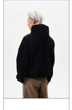 Patchwork Silhouette Retro Hooded Jacket