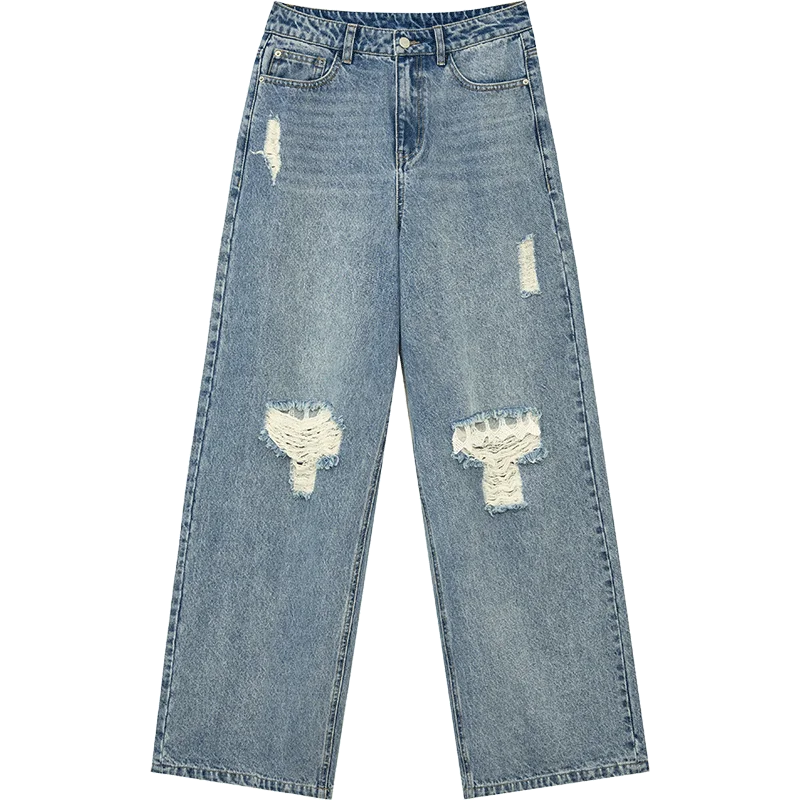 Chic Loose Wide Leg Jeans Jeans