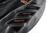 Y2K Patchwork Embroidered Leather Sleeve Varsity Jaket