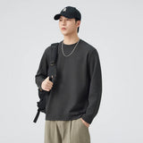 Cozy Winter Logo Solid Color Long Sleeve T-Shirt