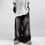 Retro Baggy American Style Denim Wide Leg Jeans