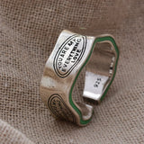 Engraved Sterling Silver Love Ring