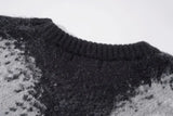 Rivet Gradient Hip Hop Knitted Sweater