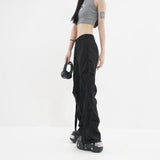 Pleated Wide Leg Sweatpants