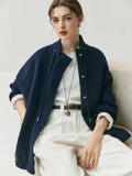 Lightweight Mock Neck Thick Zipper Cardigan