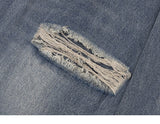 Food Court Embroidery Denim Pants