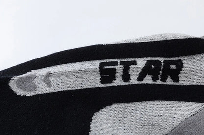 Turbo Drive Gray Star Sweater