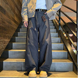 Handsome Solid Color Splicing Casual Jeans