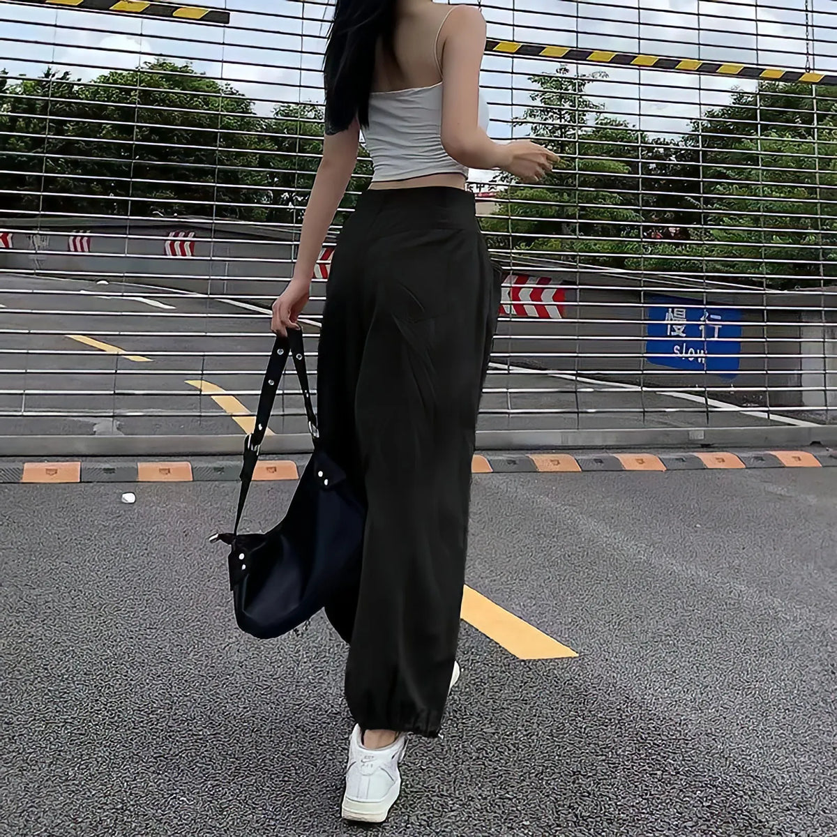 Y2k Baggy Harem Cargo Pants