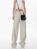 Straight High Waist Cargo Pants