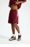 Baggy Patchwork Striped Shorts