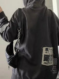 Aesthetic Grunge Pocket Hooded Jacket