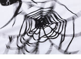 Cracked Lightning Spider Web Graphic T-shirt