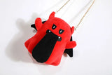 Loose Devil Horns Wings Bag Jacket