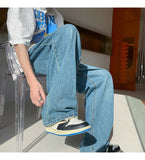 Baggy Solid Wide-leg Jeans