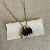 Luxury Beaded Stone Pendant Necklace