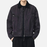 Y2K Cityboy Style Washed Denim Jacket