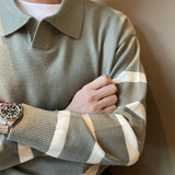 Men's Vintage Striped Knit Sweater