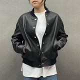 Golden Genuine Sheepskin Leather Jacket