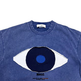 Patchwork Vintage Eye Loose Short Sleeve T-Shirt