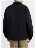 Work Black Color block Jacket