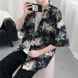 Women Florida Stylish Button-Up Short Sleeve Shirt