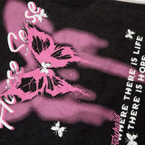 High Street Butterfly Washed Sweatshirt