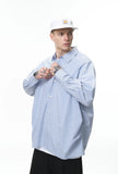 Essential Checkered Pleated Cotton Long Sleeve Shirt