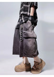 Retro Hip Hop Wide Leg Denim Jorts