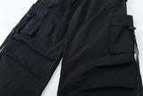 Y2K Hip Hop Spliced Pleated Sports Cargo Pant