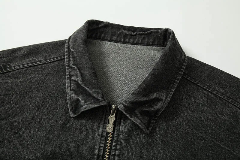 Trendy Y2K Camouflage Printed Denim Jacket