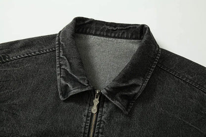 Trendy Y2K Camouflage Printed Denim Jacket