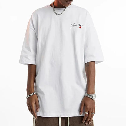 Retro Trendy Short-Sleeved Letters T-Shirt