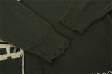 Y2K Women Cozy Distressed Oversized Knit Sweater