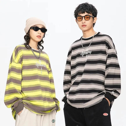 Vintage Striped Gothic Sweatshirt