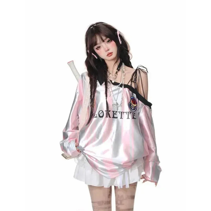 Retro Sexy Off Shoulder Sweatshirt