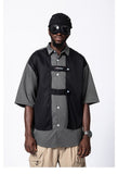 Retro Tactical Patchwork  Shirt