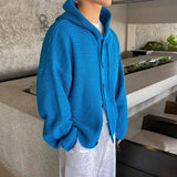 Versatile Solid Color Casual Hooded Cardigan