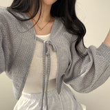 Thin Knitted Single Breasted Cardigan