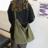 Large Canvas Crossbody Shoulder Bag