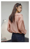 Lightweight Pink Casual Long Sleeve Shirt